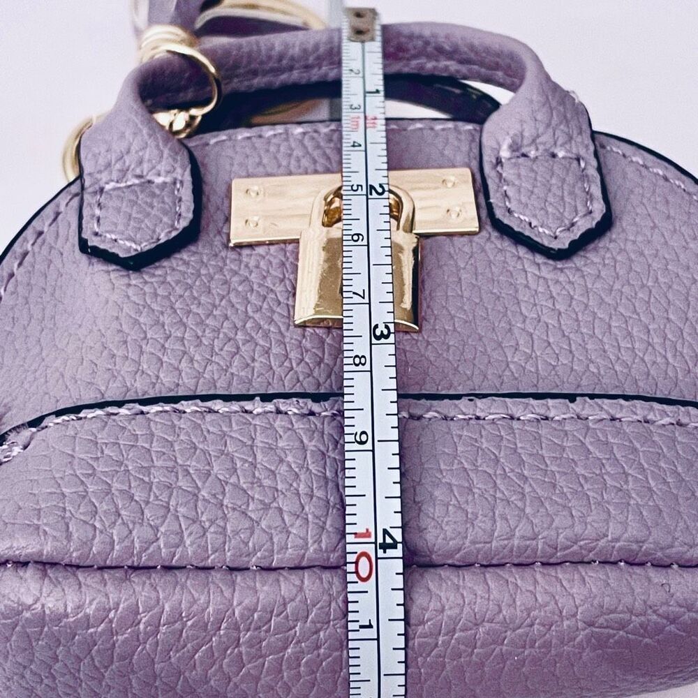 NWT Gorgeous Purple Pu Leather Purse Bag Charm Lobster Keyring Keyring Keyholder - Picture 12 of 16